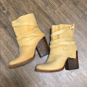 Free people. Real leather boots